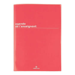 Agenda semainier de lenseignant OBERTHUR Boreal Rouge 2024-2025