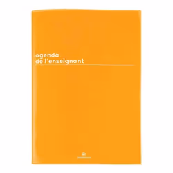 Agenda semainier de lenseignant OBERTHUR Boreal jaune moutarde 2024-2025