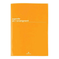 Agenda semainier de lenseignant OBERTHUR Boreal jaune moutarde 2024-2025