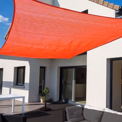 Voile dOmbrage - NO NAME - SOL - Rouge Brique - Triangulaire - Protection anti-UV