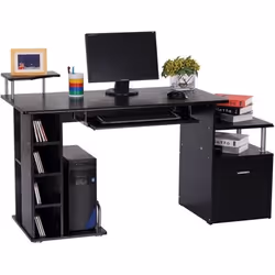 Bureau informatique - NO NAME - Tropicolo Noir - Métal - Contemporain - Design - 1 tiroir(s)