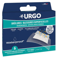 Urgo Brûlures et Blessures Superficielles 6 Pansements Waterproof