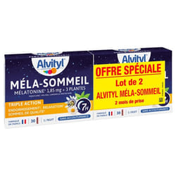 Alvityl Méla-Sommeil Nuit Lot de 2 x 30 Gélules