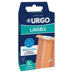 Urgo Lavable Bande Résistante à L'eau 10 Bandes 10 cm x 6 cm
