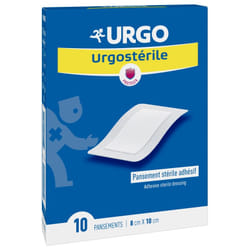 Urgo Urgostérile Pansement Stérile Adhésif 8 x 10 cm 10 Pansements