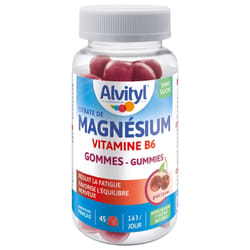 Alvityl Magnésium Vitamine B6 Cerise 45 Gummies