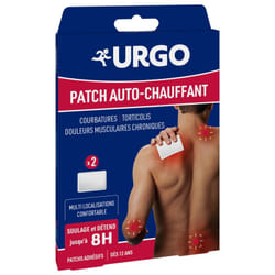 Urgo Patch Auto-Chauffant 8H 2 Patchs Adhésifs