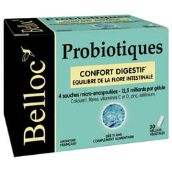 Belloc Probiotiques 30 Gélules Végétales