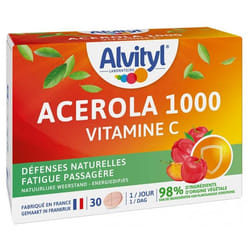 Alvityl Acérola 1000 Vitamine C 30 Comprimés à Croquer