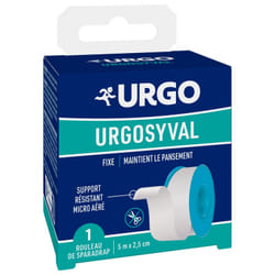 Urgo Urgosyval Sparadrap Tissé Blanc 5 m x 2,5 cm