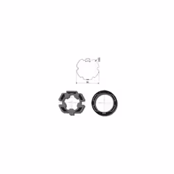Description générale Jeu de roue et couronne moteur Ø50 pour tube ZF Ø64 recentré de marque Somfy. Conçu pour optimiser l'int ...