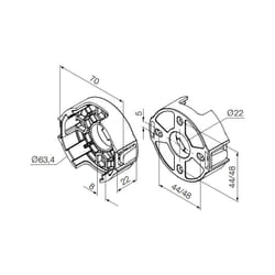 Nice - Support Compact En Plastique Pour Era Ø45 Mm