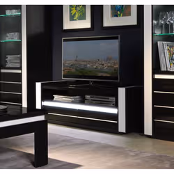 Meublorama DS-MK-LINN-NOIR-08*2C/53KG Support TV et centre de divertissement 2 tiroir(s) - Vue supplémentaire 2