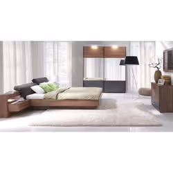 Meublorama DS-MK-RENATO-WALNUT-31+SOM160*6C/143KG lit - Vue supplémentaire 3