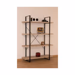 Meublorama PR-SHELVES-FU-004*C/20KG étagères Panneaux MDF, Métal Marron - Vue supplémentaire 2