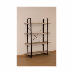 Meublorama PR-SHELVES-FU-004*C/20KG étagères Panneaux MDF, Métal Marron - Vue supplémentaire 3