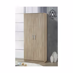 Meublorama PR-DALAMAN-TR-WR2D-*2C/52KG placard et armoire de chambre à coucher 4 étagères 2 portes(s) - Vue supplémentaire 3