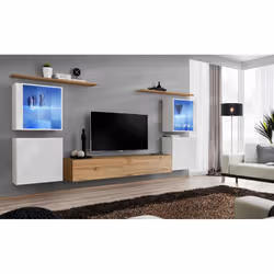 Meublorama AM-SWITCH 14-WWT SW 14*7C/98KG Armoire de rangement de salle à manger - Vue supplémentaire 2