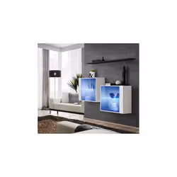 Meublorama AM-SWITCH SB3-WS SW SB3*3C/34KG étagères Panneaux MDF Blanc - Vue supplémentaire 2