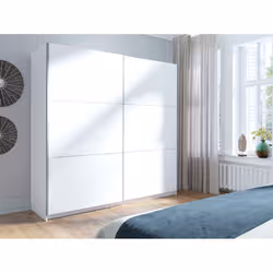 Meublorama DS-MK-ARSALA11-II-BLANC-*5C/159KG placard et armoire de chambre à coucher 4 étagères 2 portes(s) - Vue supplémentaire 2