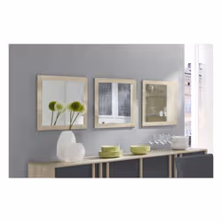 Meublorama DS-MK-MALMO-29*1C/19KG miroir mural Carré Marron - Vue supplémentaire 2