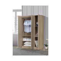 Meublorama PR-BARTIN-TR-WR3D-52D*3C/92KG placard et armoire de chambre à coucher 4 étagères 3 portes(s) - Vue supplémentaire 3