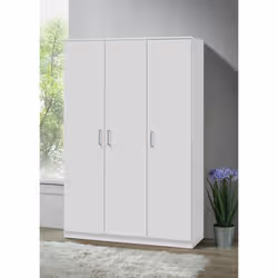 Meublorama PR-BURDUR-TR-WR3D-52D WH*3C/89KG placard et armoire de chambre à coucher 4 étagères 3 portes(s) - Vue supplémentaire 2