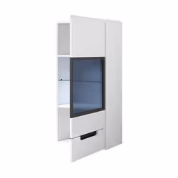 Meublorama DS-HA-HEKTOR-BLC-2497AJ07+LED-2400AO01*2C/38KG buffet de salle à manger 1 portes(s) - Vue supplémentaire 3