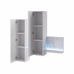 Meublorama DS-HA-BOTA-2484FG04*1C/53KG étagères Panneaux MDF Gris - Vue supplémentaire 2