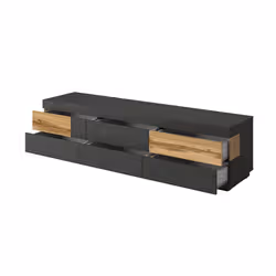 Meublorama DS-HA-SILKE-241NGY40*2C/73KG Support TV et centre de divertissement 6 tiroir(s) - Vue supplémentaire 2