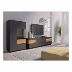 Meublorama DS-HA-SILKE-241NGY40*2C/73KG Support TV et centre de divertissement 6 tiroir(s) - Vue supplémentaire 4