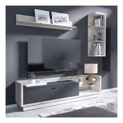 Meublorama DS-HA-TALINA-24AJIC40+LED-25PCBI13*3C/98KG Support TV et centre de divertissement 1 tiroir(s) 1 étagères - Vue supplémentaire 4