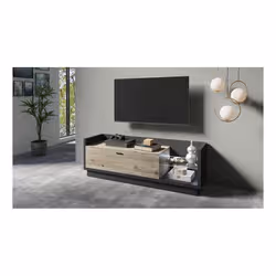 Meublorama DS-HA-TALINA-24JZIC40+LED-25PCBI13*3C/98KG Support TV et centre de divertissement 1 tiroir(s) 1 étagères - Vue supplémentaire 3
