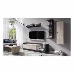 Meublorama DS-HA-TALINA-24JZIC40+LED-25PCBI13*3C/98KG Support TV et centre de divertissement 1 tiroir(s) 1 étagères - Vue supplémentaire 5