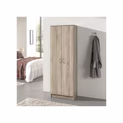 Meublorama RU-RAY-6405-2*1C/54KG placard et armoire de chambre à coucher 5 étagères 2 portes(s) - Vue supplémentaire 2