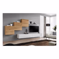 Meublorama AM-SWITCH 10-WTW SW 10*6C/91KG Support TV et centre de divertissement 1 étagères - Vue supplémentaire 2
