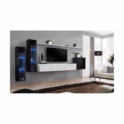 Meublorama AM-SWITCH 11-ZW SW 11*7C/89KG Support TV et centre de divertissement 8 étagères - Vue supplémentaire 2