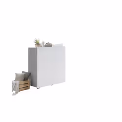 Meublorama PR-RIO-TR-CB2D WH*2C/62KG placard et armoire de chambre à coucher 4 étagères 2 portes(s) - Vue supplémentaire 2