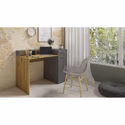 Meublorama DS-MK-HOF-GRIS-CHENE-60*2C/29KG bureau - Vue supplémentaire 2