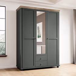Meublorama HA-EVORA-24ZRJU19*4C/156KG placard et armoire de chambre à coucher 6 étagères 3 portes(s) - Vue supplémentaire 6