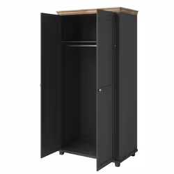 Meublorama HA-EVORA-24ZRJU18*2C/92KG placard et armoire de chambre à coucher 1 étagères 2 portes(s) - Vue supplémentaire 5