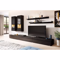 Meublorama HA-ATHENS-24W1LG10+LED-23000002*4C/80KG Support TV et centre de divertissement 6 étagères - Vue supplémentaire 2