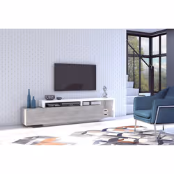 Meublorama HA-BOTA-2484FG40*2C/73KG Support TV et centre de divertissement 1 tiroir(s) - Vue supplémentaire 4