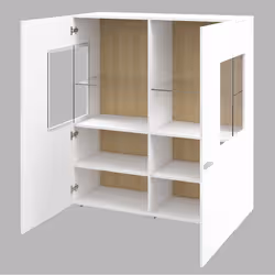 Meublorama HA-COBY-247JMB46+LED-21000002*3C/57KG buffet de salle à manger 2 portes(s) - Vue supplémentaire 5