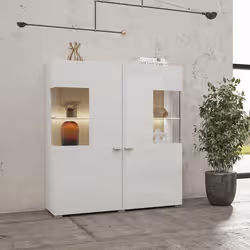 Meublorama HA-COBY-247JMB46+LED-21000002*3C/57KG buffet de salle à manger 2 portes(s) - Vue supplémentaire 6