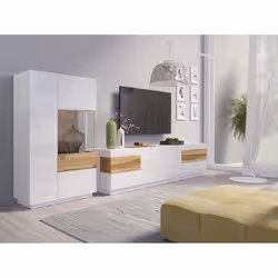 Meublorama HA-SILKE-247JGY40*2C/73KG Support TV et centre de divertissement 6 tiroir(s) - Vue supplémentaire 4