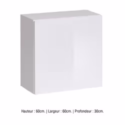 Meublorama AM-SWITCH-WW SW SW 3*1C/15KG étagères Panneaux MDF Blanc - Vue supplémentaire 5