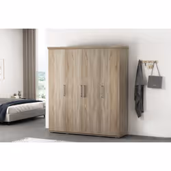 Meublorama RU-MIKE-6720-2*3C/102KG placard et armoire de chambre à coucher 7 étagères 4 portes(s) - Vue supplémentaire 6