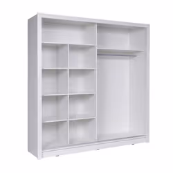 Meublorama MK-BARDOLINO-B4-W10200/W10200-IMDF-B*4C/192KG placard et armoire de chambre à coucher 8 étagères 2 portes(s) - Vue supplémentaire 3