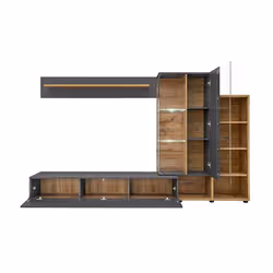 Meublorama AM-SILK II-ANWT SK2*3C/82KG Support TV et centre de divertissement 8 étagères - Vue supplémentaire 3